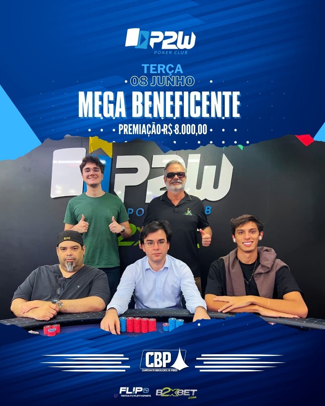 UM SHOW DE POKER E SOLIDARIEDADE - P2w Poker Brasília
