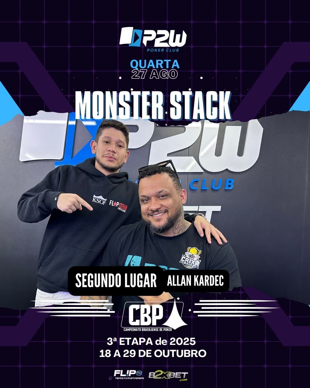 MONSTER É SEMPRE SHOW! - P2w Poker Brasília