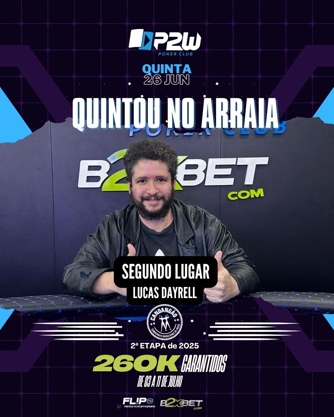 CAMPEÕES DO QUINTOU NO ARRAIÁ - P2w Poker Brasília