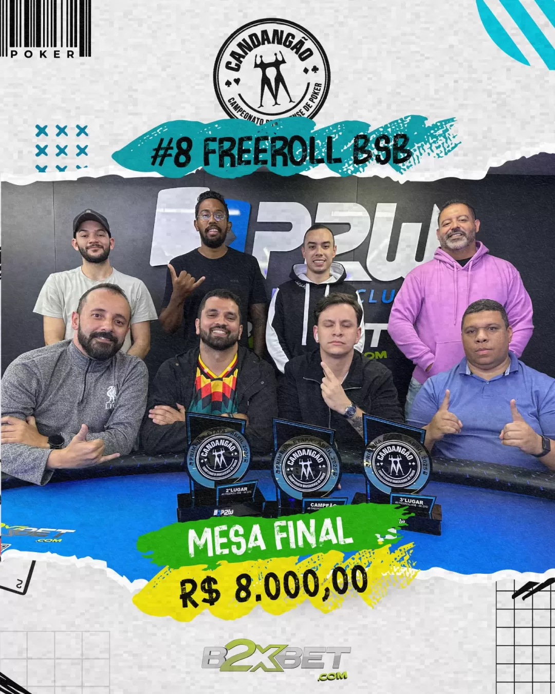 campeoes_FREEROLL BSB_2 SUPER BENEFICENTE